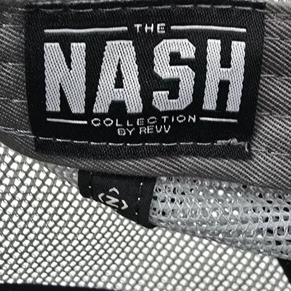 The NASH Collection Hat by Revv Gray Snapback Trucker Baseball Cap Adjustable - Picture 5 of 6